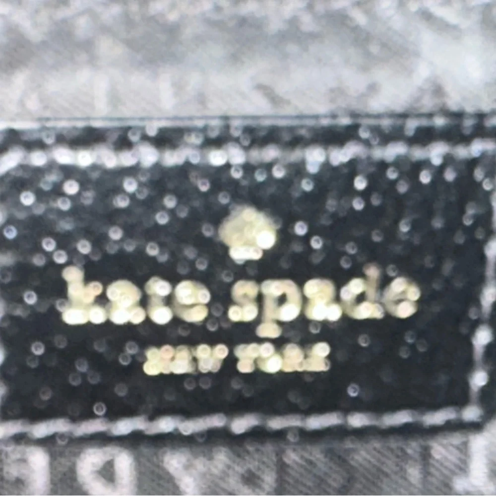 kate spade Black Leather Grand Street Sadie large tote